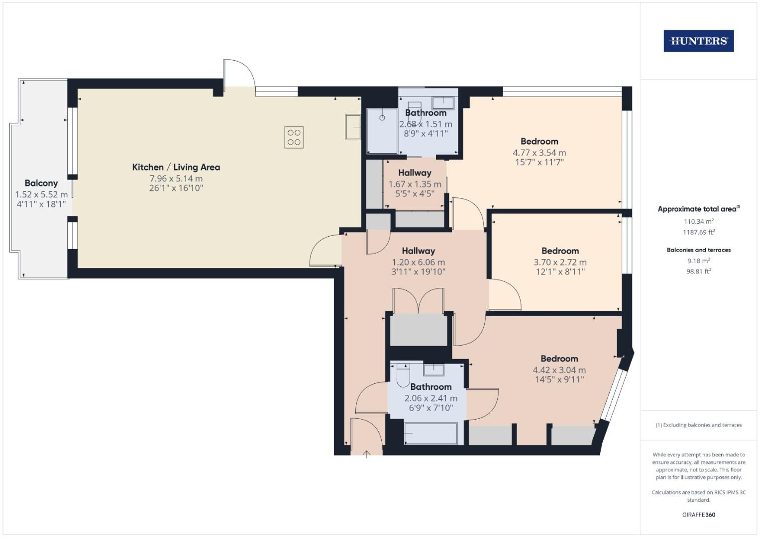 Alexandra Wharf, Maritime Walk, Ocean Village, Southampton floorplan